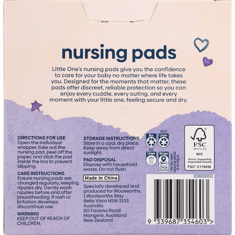 Little Ones Nursing Pad  40pack