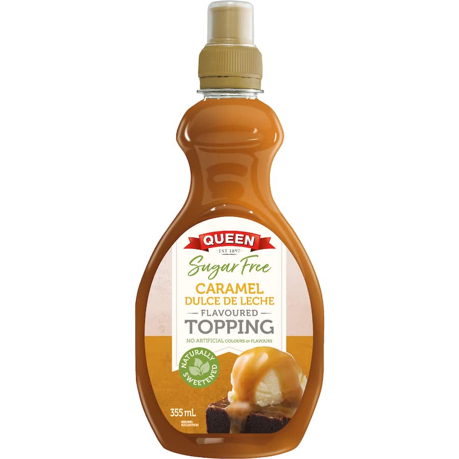 Queen Topping Caramel Sugar Free 355mL