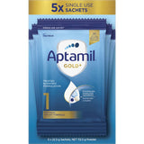 Aptamil Gold+1 Baby Infant Formula From Birth To 6 Months Sachets 5pack