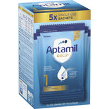 Aptamil Gold+1 Baby Infant Formula From Birth To 6 Months Sachets 5pack