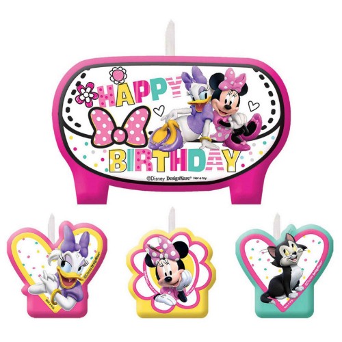 Birthday Candle Set - Minnie Mouse Happy Helpers (Pack of 4)