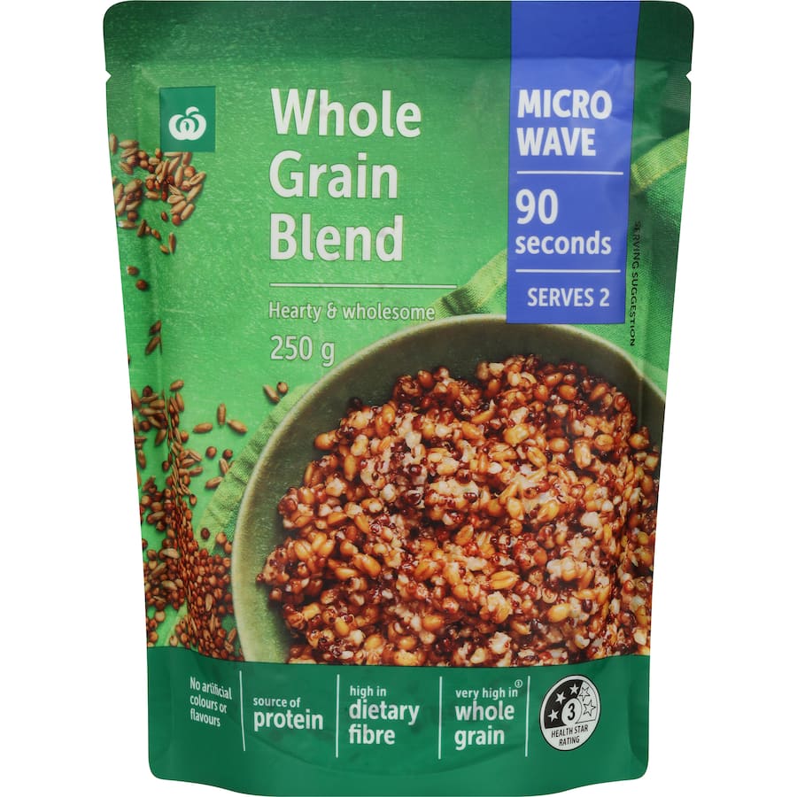 Woolworths Steamed Rice Wholegrain Blend 250g