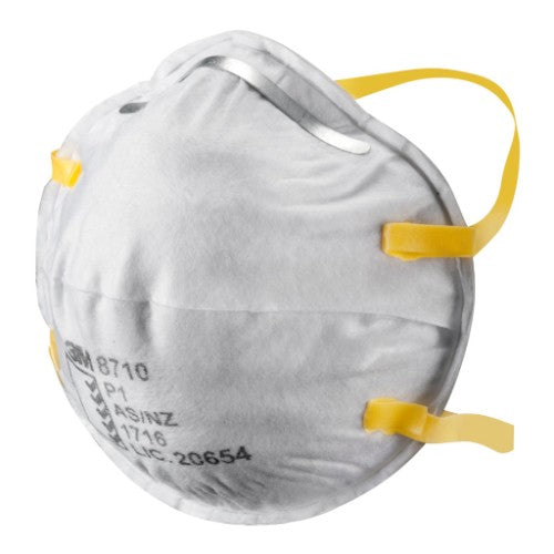 3M 3M Respirator Classic 8710 Cupped Standard White P1 Pk/20