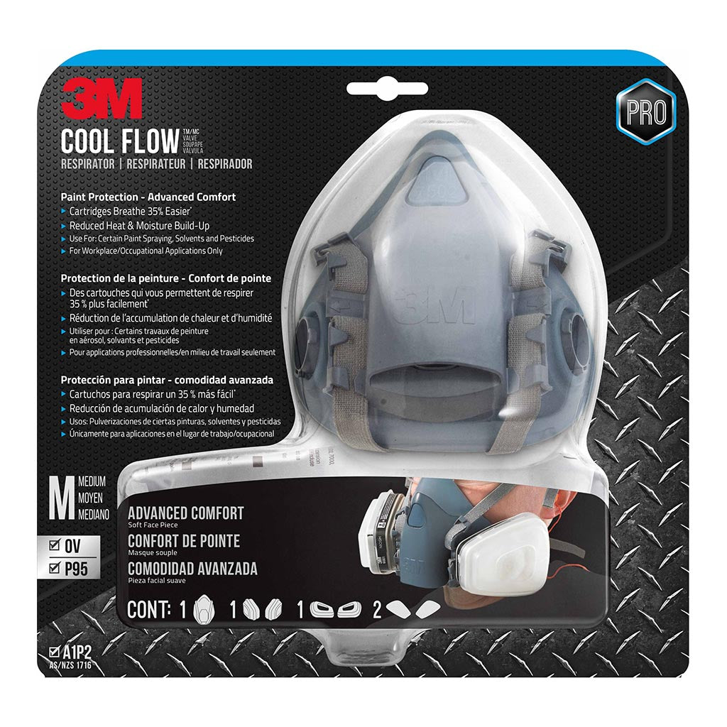 3M Respirator Pro Paint 7512PA1-A-PS Medium