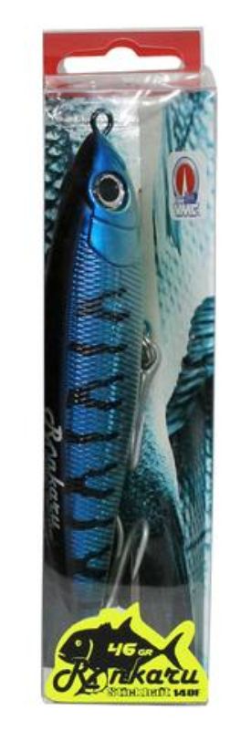 Pro Hunter Rankaru StickBait 140mm in Blue Mackerel, designed for effective fishing with a lifelike pattern and durable build.