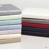 King Single 400TC Fitted Sheet (White) by Logan & Mason