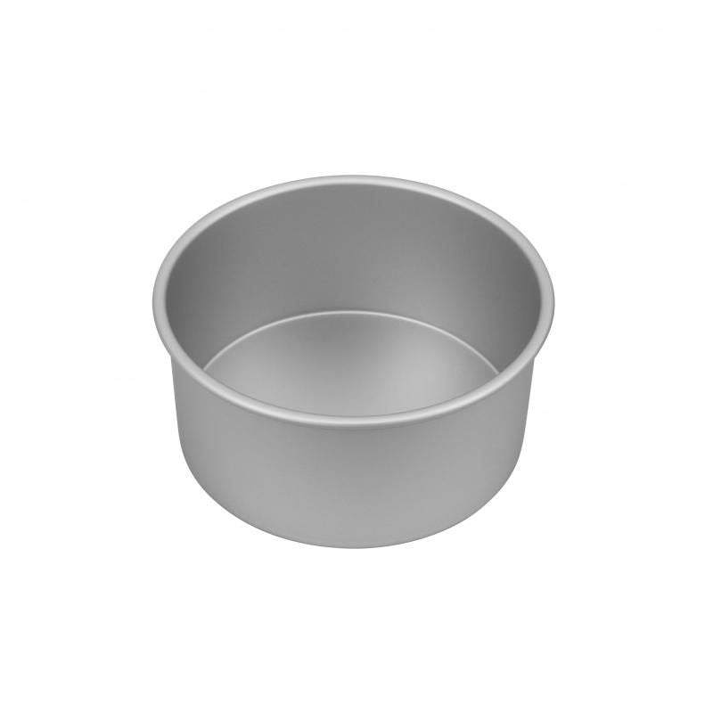 Bakemaster Silver Anodised Round Deep Pan | 20x10cm