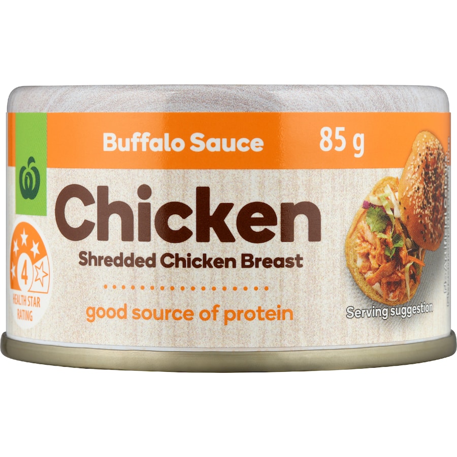 Woolworths Canned Chicken Buffalo Sauce Tear tab can 85g