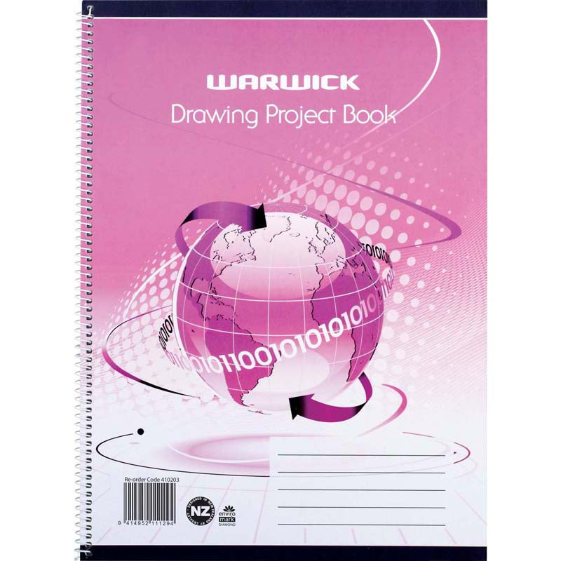 Warwick Drawing Project Book Spiral 30 Leaf 335x245mm