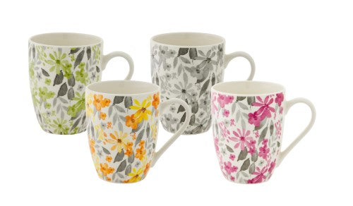 Coupe Mug - BUNDANOON Floral 340ml (Set of 4)