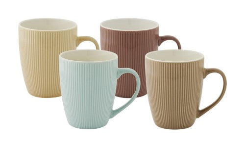 Coupe Mug - BUNDANOON Matte Rib 355ml (Set of 4)