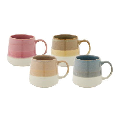 Tapered Mug - BUNDANOON 400ml Reactive Band (Set of 4)