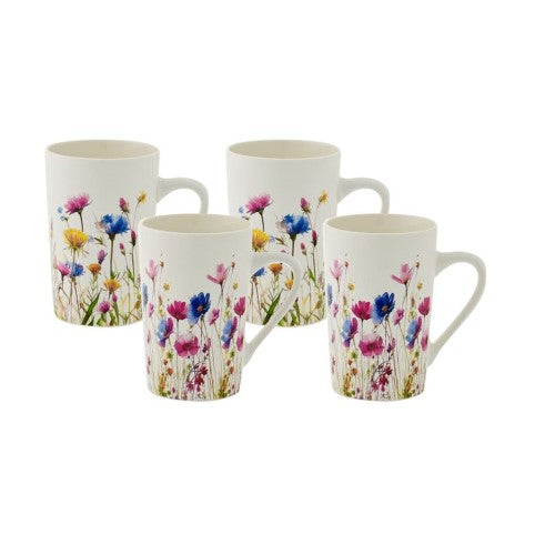 Tube Mug - BUNDANOON 385ml Meadow (Set of 4)