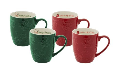 Coupe Mug - BUNDANOON Snow Flake 355ml (Set of 4)