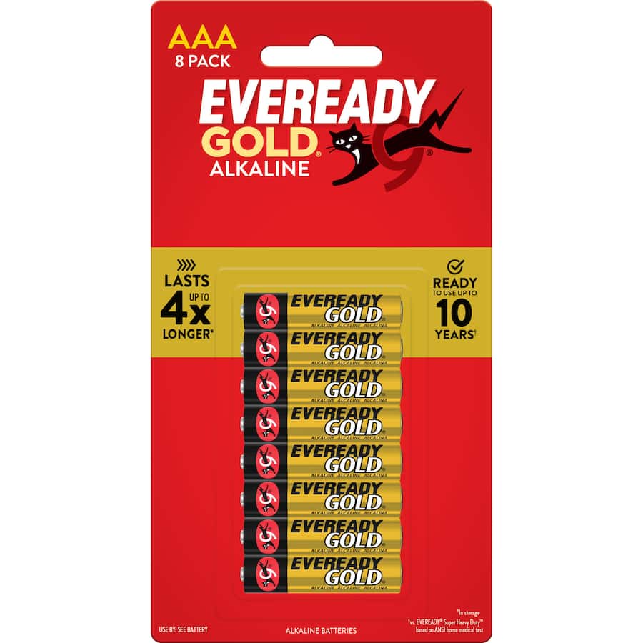 Eveready Gold Batteries Aaa 8pack