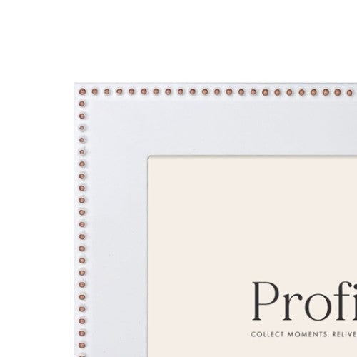 Profile - Noble White Rose Gold Metal Photo Frame - 4x6in (10x15cm)
