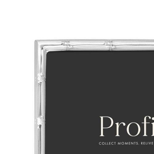 Profile - Bamboo Silver Metal Photo Frame - 4x6in (10x15cm)