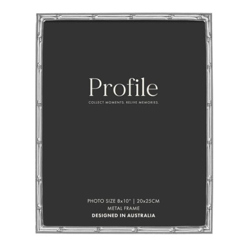Profile - Bamboo Silver Metal Photo Frame - 4x6in (10x15cm)