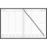 Collins MD1083 Appointment Diary Week To View Black Even Year