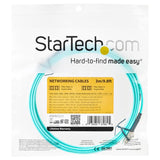 3m Aqua OM4 Duplex Multimode Fiber Optic Cable - 100 Gb - 50/125 - LSZH - LC/LC