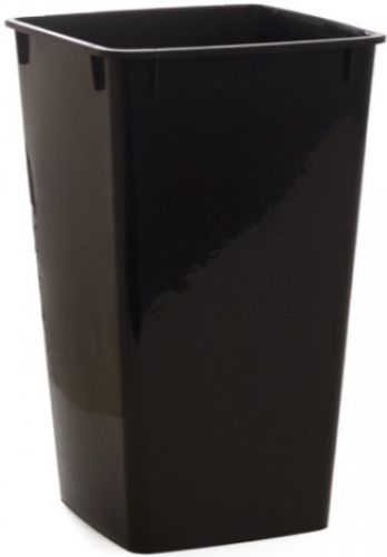 Plastic Display Flower Bucket - Square 26cm (Black)