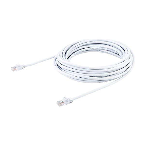 Cat5e Ethernet Patch Cable with Snagless RJ45 Connectors - 10 m (33 ft.), White