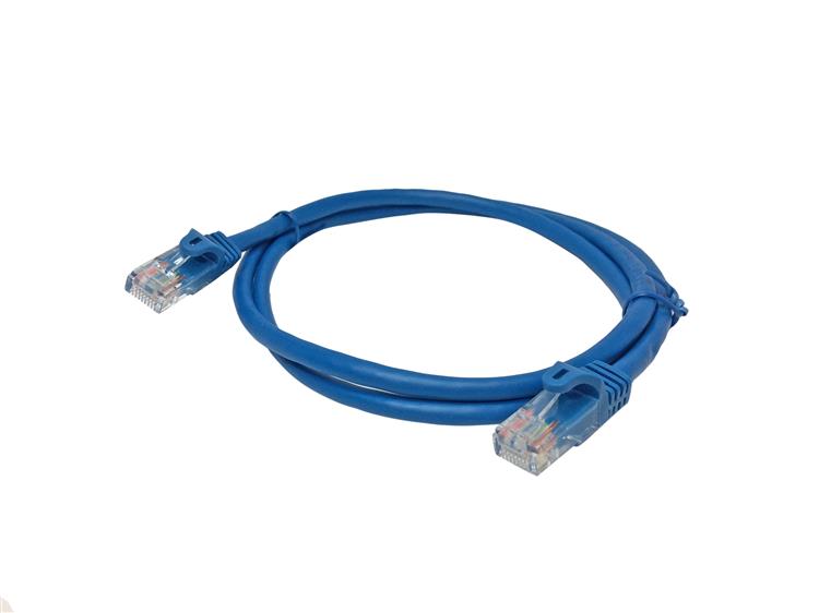 Cat5e Patch Cable with Snagless RJ45 Connectors - 1m, Blue