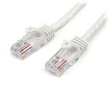 Cat5e Patch Cable with Snagless RJ45 Connectors - 2m, White