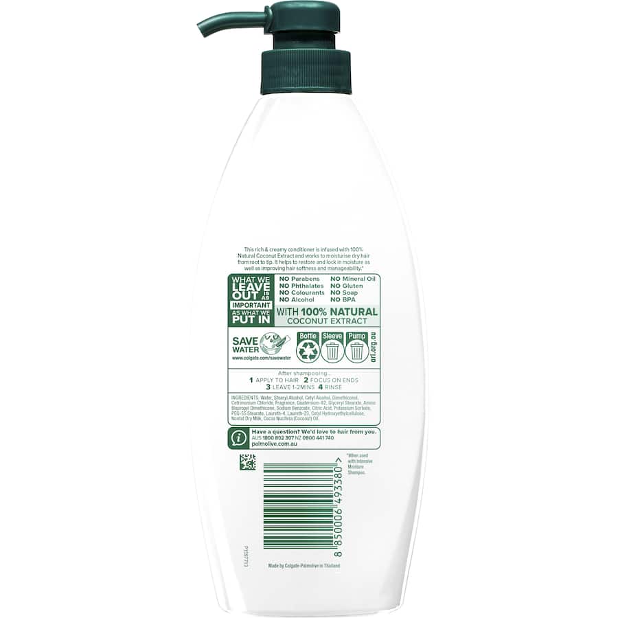 Palmolive Naturals Conditioner Intensive Moisture Dry Hair Pump 700mL