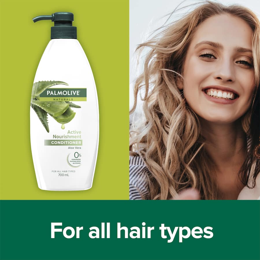 Palmolive Naturals Conditioner Active Nourishment Aloe Vera Pump 700mL