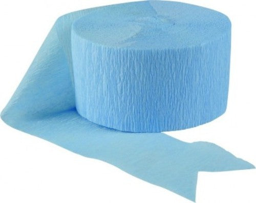 Crepe Streamers - Baby Blue