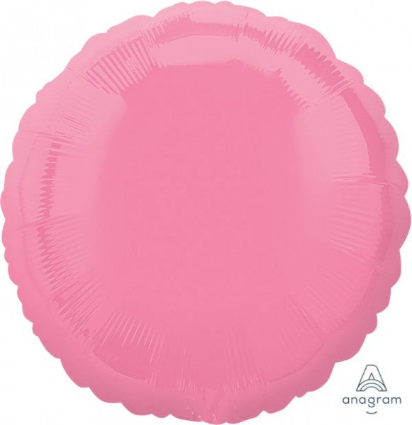 Bubble Gum Pink foil balloon, self-sealing, 45cm, perfect for festive celebrations and photo props.