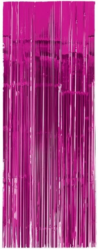 Metallic Curtain - Bright Pink