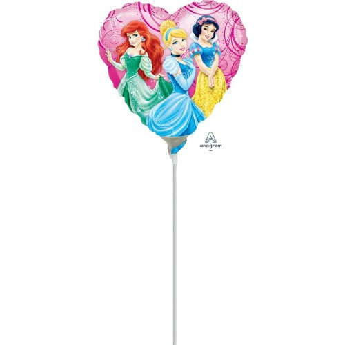 Vibrant 22CM foil balloon featuring charming princesses and garden decor, perfect for birthday parties and themed celebrations.