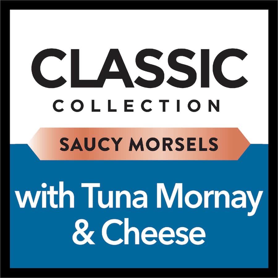 Dine Classic Wet Cat Food With Tuna Mornay & Cheese Trays 7 x 85g