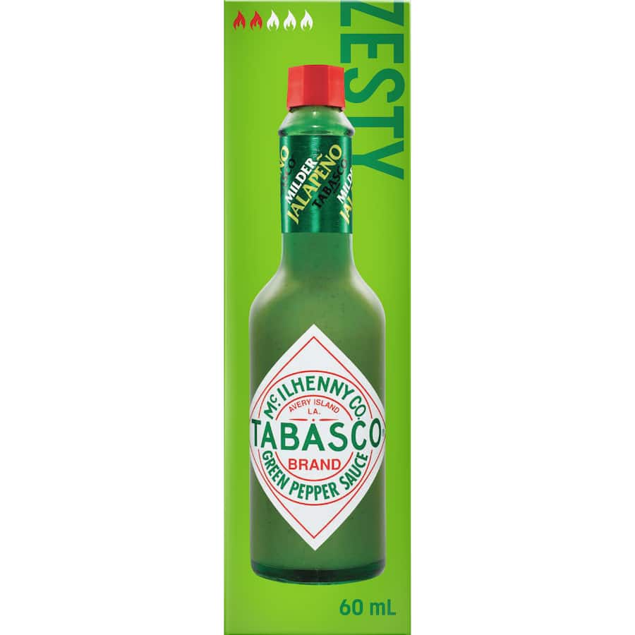 Mcilhenney Tabasco Sauce Green Pepper Mild - 60mL