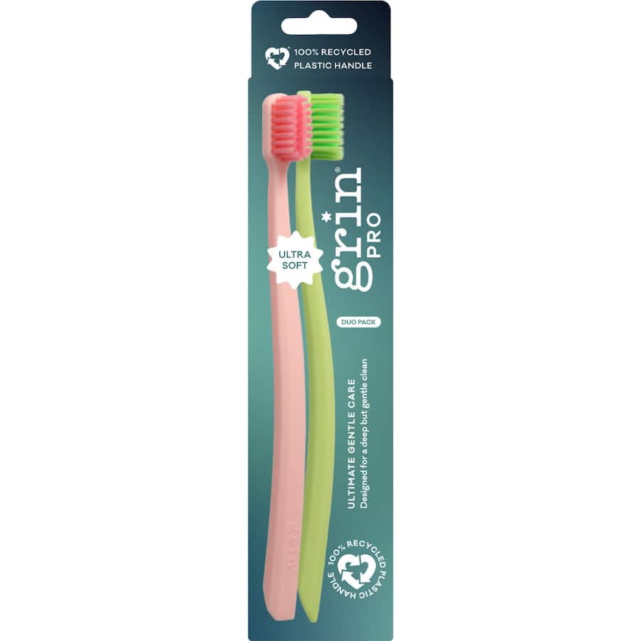 Grin Pro Toothbrush Soft Gentle 2ea