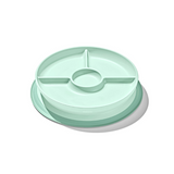 Divided Plate - OXO TOT Stick & Stay (Opal)