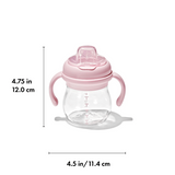 Grow Soft Spout Cup with Removable Handles - OXO TOT (Blossom)