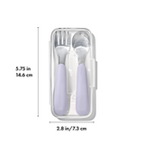 On-The-Go Fork And Spoon Set - OXO TOT (Lilac)
