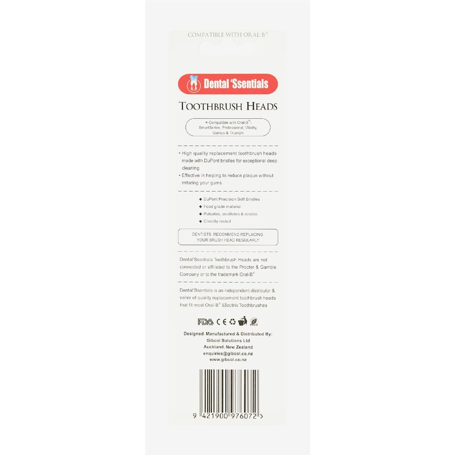 Dental 'Ssentials Toothbrush Heads  4ea