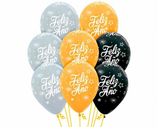 Latex Balloons - Sempertex Pack Of 12 (Satin Nye)