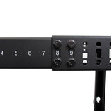 12U Adjustable Depth Open Frame 4 Post Server Rack w/ Casters & Cable Mgmt Hooks