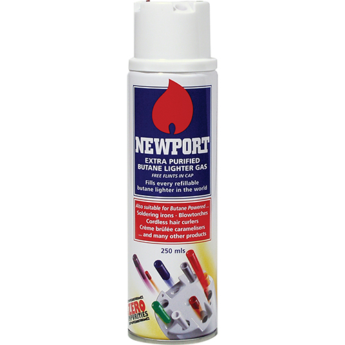 Butane Gas Refill - Newport - 250ml