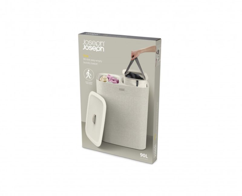 Joseph Joseph Tota 90L Laundry Separation Basket Ecru