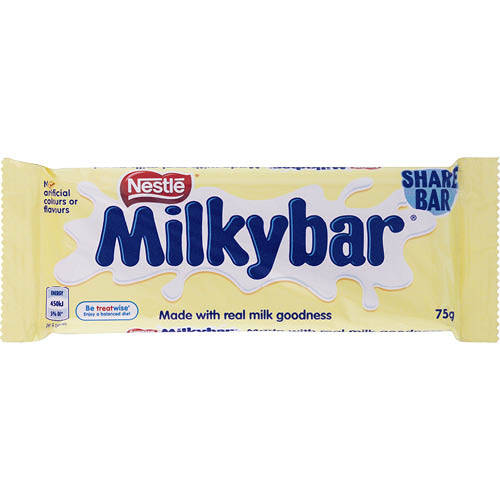 Nestle Milkybar White Chocolate Share Bar 24 x 75g