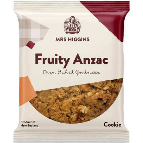 Mrs Higgins Fruity Anzac Cookie 9 x 85g