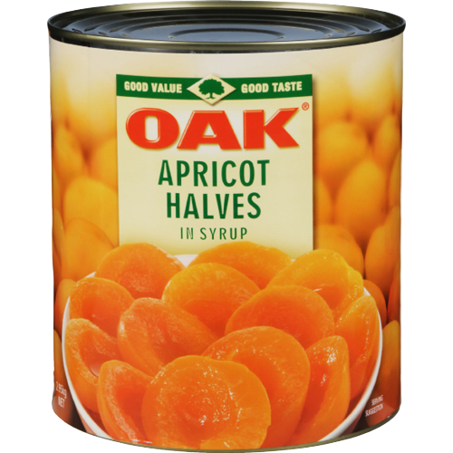 Apricot Halves In Syrup Oak 2.95kg