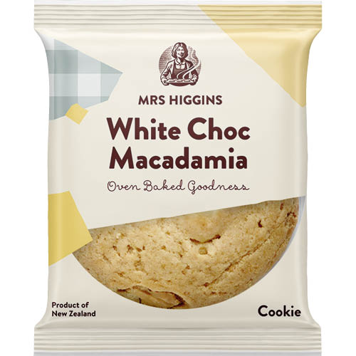 Higgins White Choc Macadamia Cookie 9 x 85g