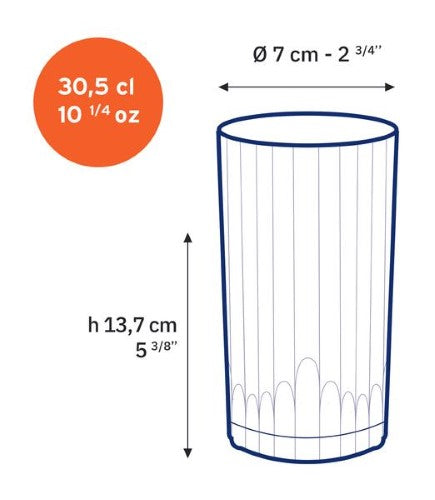 Duralex Manhattan Tumbler 305ml - Set 6